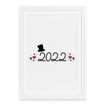 2022 - Framed poster (27 × 37 cm) - white - Front