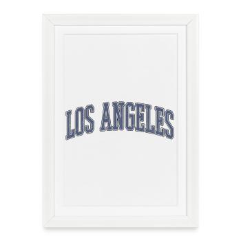 Typographie de l’arc de Los Angeles - Affiche encadrée (27 × 37 cm) - blanc - Devant