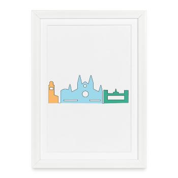 Majorca Holidays - Framed poster (27 × 37 cm) - white - Front