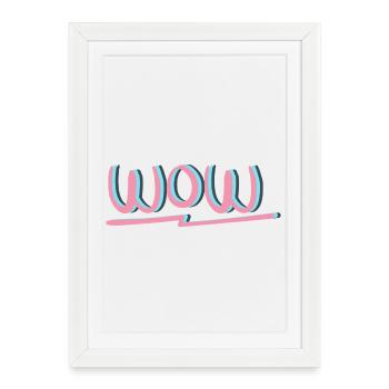 WOW Clothing & Accessories - Framed poster (27 × 37 cm) - white - Front