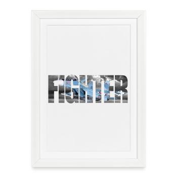 Fighter Su-30SM - Framed poster (27 × 37 cm) - white - Front