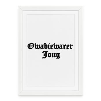 Fontaine gothique de la Tonne d’Eau - Owabiewarer Jong - Affiche encadrée (27 × 37 cm) - blanc - Devant