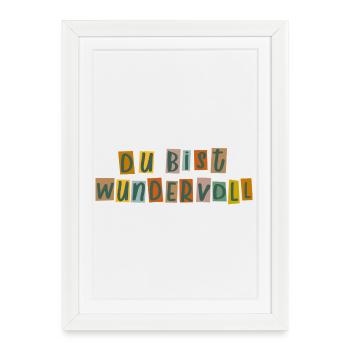 You're wonderful - Framed poster (27 × 37 cm) - white - Front