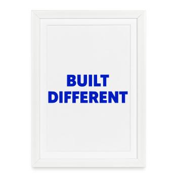 Built Different Motivation Style - Framed poster (27 × 37 cm) - white - Front