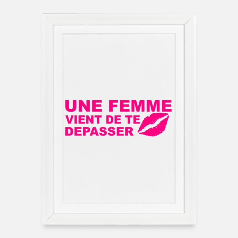 Exceed - Framed poster (27 × 37 cm) - white