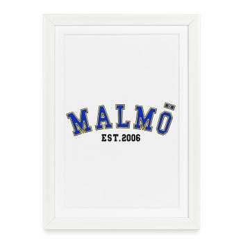 Malmö Est. 2006 - Framed poster (27 × 37 cm) - white - Front
