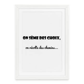 CITATION. MESSAGE. HUMOUR. CITATIONS DRÔLES - Affiche encadrée (27 × 37 cm) - blanc - Devant