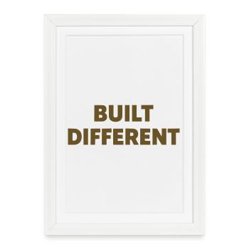 Typographie d’affirmation différente construite - Affiche encadrée (27 × 37 cm) - blanc - Devant