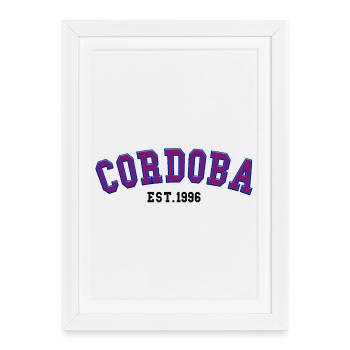Córdoba Fondé en 1996 - Affiche encadrée (27 × 37 cm) - blanc - Devant