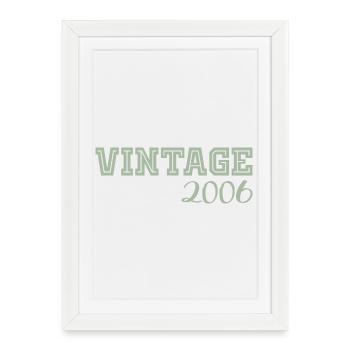 20 Years 2006 Vintage Retro Birthday Gift - Framed poster (27 × 37 cm) - white - Front