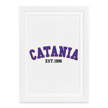 Catane Fondée en 1996 - Affiche encadrée (27 × 37 cm) - blanc - Devant