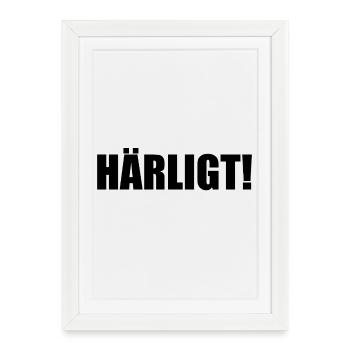 Vert-noir de Göteborg - Affiche encadrée (27 × 37 cm) - blanc - Devant