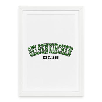 Gelsenkirchen Est. 1996 - Framed poster (27 × 37 cm) - white - Front
