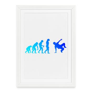 Gift Idea for a Hip Hop Dancer with Breaking - Framed poster (27 × 37 cm) - white - Front