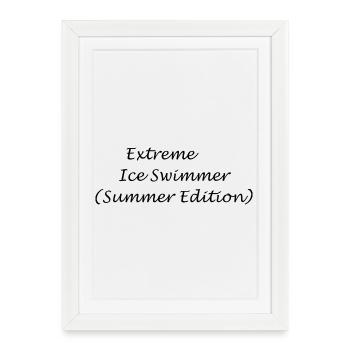 Extreme Swimmer (summer edition) - Framed poster (27 × 37 cm) - white - Front