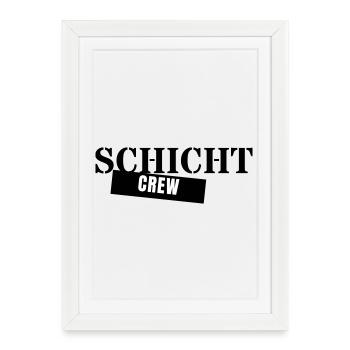 Shift Crew - Shift Work Colleagues Night Shift - Framed poster (27 × 37 cm) - white - Front