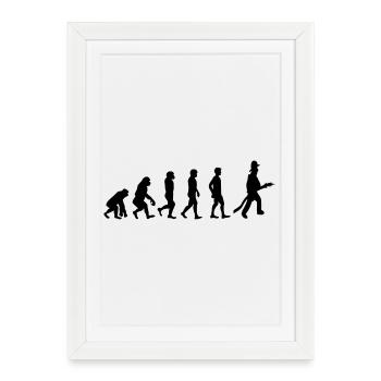 Fire evolution - Framed poster (27 × 37 cm) - white - Front