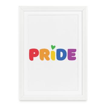 Mois de la fierté LGBTQ+ - Affiche encadrée (27 × 37 cm) - blanc - Devant