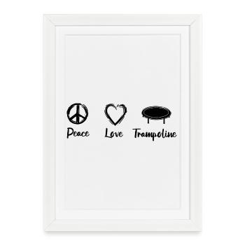 Trampolining Motivation - Framed poster (27 × 37 cm) - white - Front