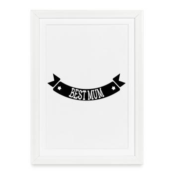 Best Mom - Mother's Day - Framed poster (27 × 37 cm) - white - Front