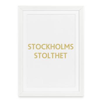 Fierté de Stockholm - Affiche encadrée (27 × 37 cm) - blanc - Devant