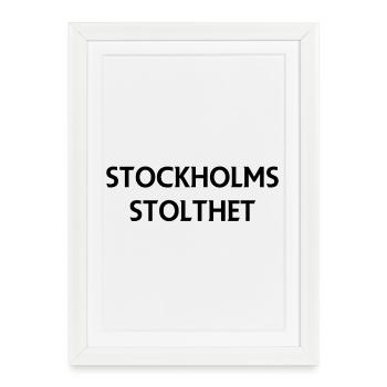 Fierté de Stockholm - Affiche encadrée (27 × 37 cm) - blanc - Devant