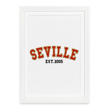 Séville Est.2005 - Affiche encadrée (27 × 37 cm) - blanc - Devant