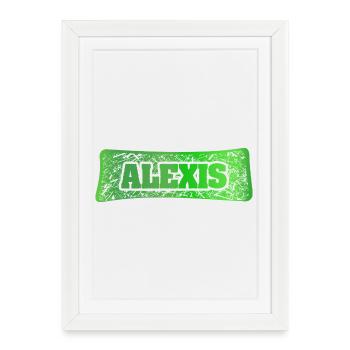 Alexis - Affiche encadrée (27 × 37 cm) - blanc - Devant