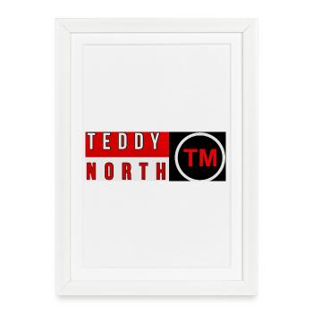 Logo de la marque Teddy North - Affiche encadrée (27 × 37 cm) - blanc - Devant