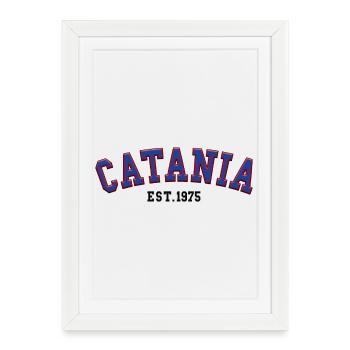 Catane Fondée en 1975 - Affiche encadrée (27 × 37 cm) - blanc - Devant