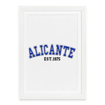Alicante Fondée en 1975 - Affiche encadrée (27 × 37 cm) - blanc - Devant
