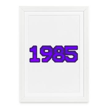 Nerd 1985 - Framed poster (27 × 37 cm) - white - Front