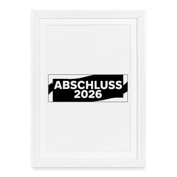 Conception simple d’Abi - Affiche encadrée (27 × 37 cm) - blanc - Devant