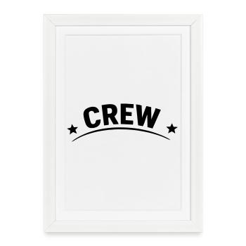 crew - Framed poster (27 × 37 cm) - white - Front
