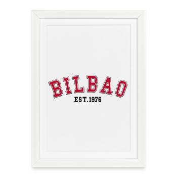 Bilbao Fondée en 1976 - Affiche encadrée (27 × 37 cm) - blanc - Devant