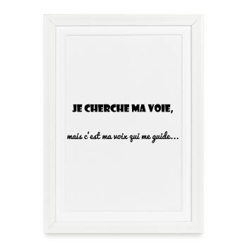 CITATION. MESSAGE. HUMOUR. CITATIONS DRÔLES - Affiche encadrée (27 × 37 cm) - blanc - Devant