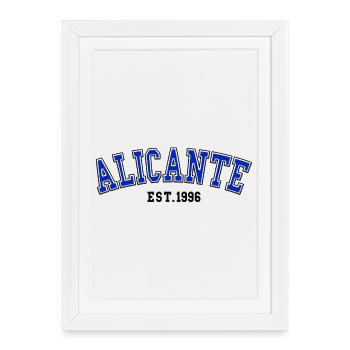 Alicante Fondée en 1996 - Affiche encadrée (27 × 37 cm) - blanc - Devant