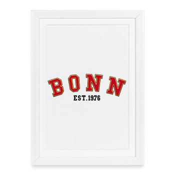 Bonn Fondée en 1976 - Affiche encadrée (27 × 37 cm) - blanc - Devant