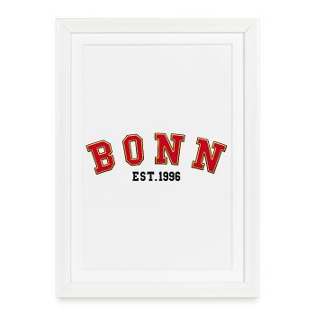 Bonn Fondé en 1996 - Affiche encadrée (27 × 37 cm) - blanc - Devant