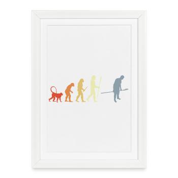 Baker Evolution Retro Look - Framed poster (27 × 37 cm) - white - Front