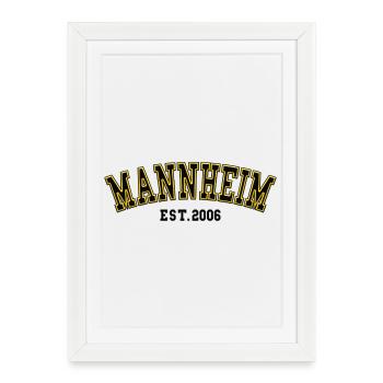 Mannheim Fondée en 2006 - Affiche encadrée (27 × 37 cm) - blanc - Devant