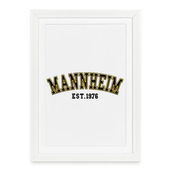 Mannheim Fondée en 1976 - Affiche encadrée (27 × 37 cm) - blanc - Devant