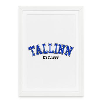 Tallinn Fondée en 1986 - Affiche encadrée (27 × 37 cm) - blanc - Devant