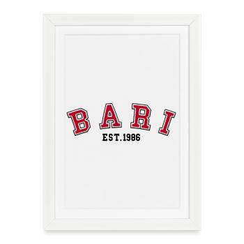 Bari Est 1986 - Affiche encadrée (27 × 37 cm) - blanc - Devant