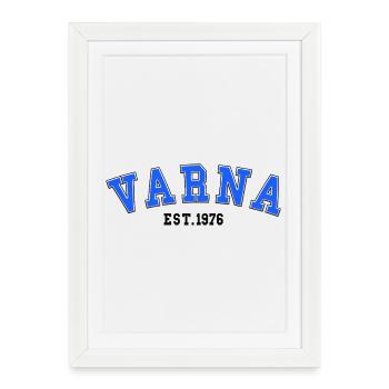 Varna Fondée en 1976 - Affiche encadrée (27 × 37 cm) - blanc - Devant