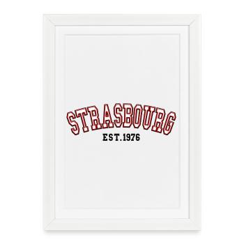 Strasbourg Est. 1976 - Framed poster (27 × 37 cm) - white - Front