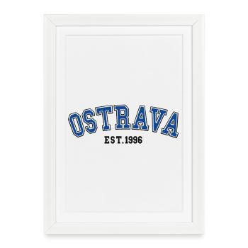 Ostrava fondée en 1996 - Affiche encadrée (27 × 37 cm) - blanc - Devant
