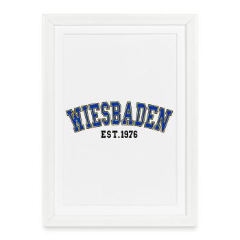 Wiesbaden Fondée en 1976 - Affiche encadrée (27 × 37 cm) - blanc - Devant