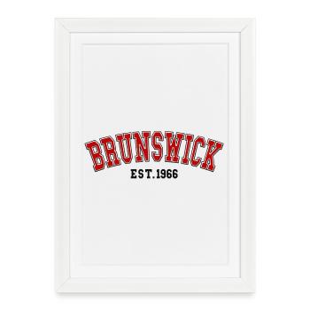 Brunswick fondée en 1966 - Affiche encadrée (27 × 37 cm) - blanc - Devant