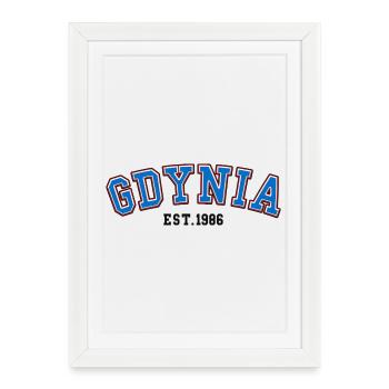 Gdynia Est. 1986 - Framed poster (27 × 37 cm) - white - Front